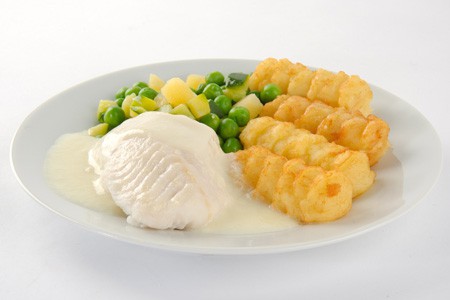 Fish in butter sauce